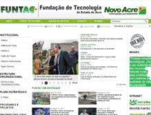 Tablet Screenshot of funtac.ac.gov.br