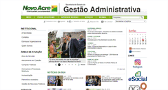 Desktop Screenshot of gestao.ac.gov.br