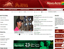Tablet Screenshot of bibliotecadafloresta.ac.gov.br