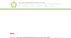 Desktop Screenshot of acreprevidencia.ac.gov.br